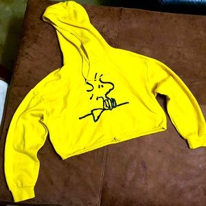 Peanuts collection, cropped sweatshirt with Woodstock size M